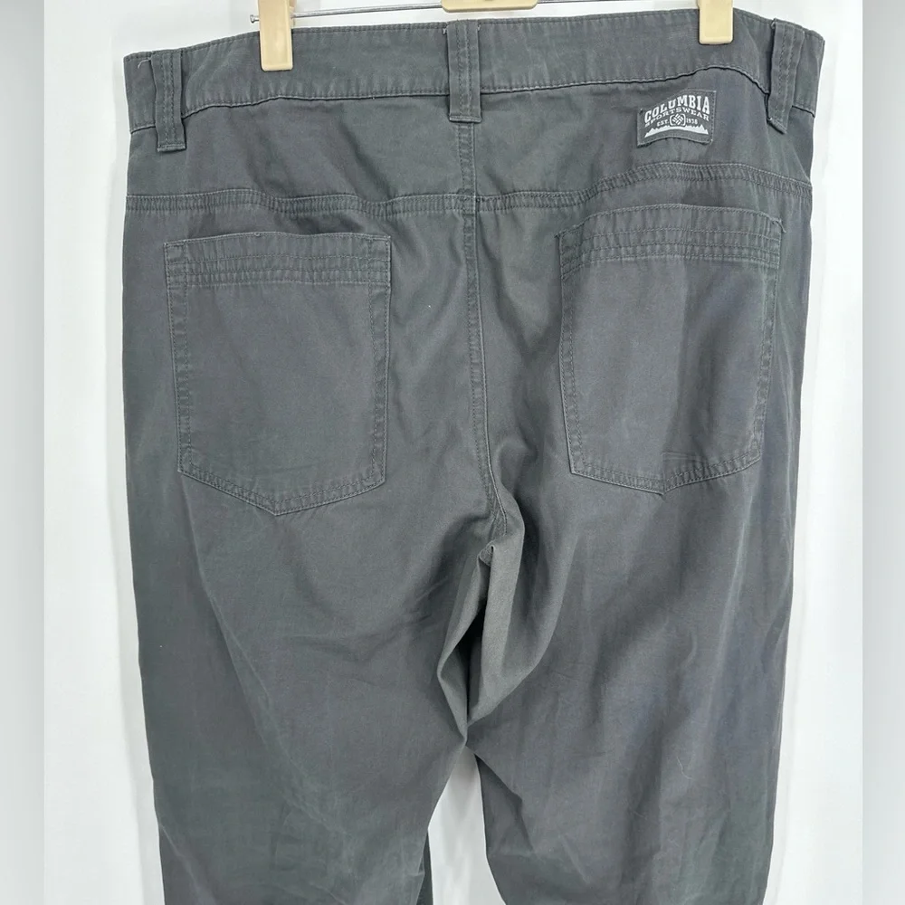 Columbia Cotton Blend 5‎ Pocket Casual Pants Men’s 36x30 Gray 100% Cotton